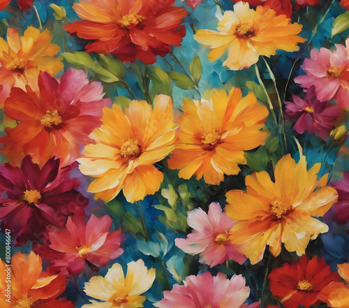 background with flowers