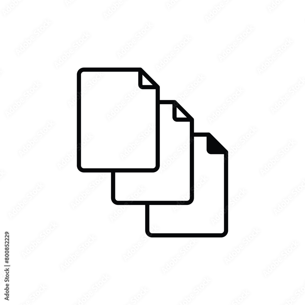 Paper icon design with white background stock illustration Paper icon design with white background stock illustration