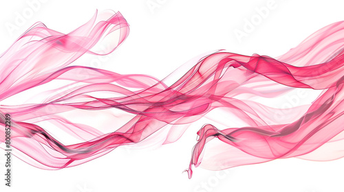 Soft blush pink strokes intertwining delicately, suggesting elegance and tenderness, isolated on solid white background."