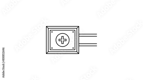 Medicine and Health symbols - minimal thin line web icon set. Outline icons collection. icon, brain, clinic, doctor, genetic, hospital, laboratory, liver, lung, medication, medicine, microscope,