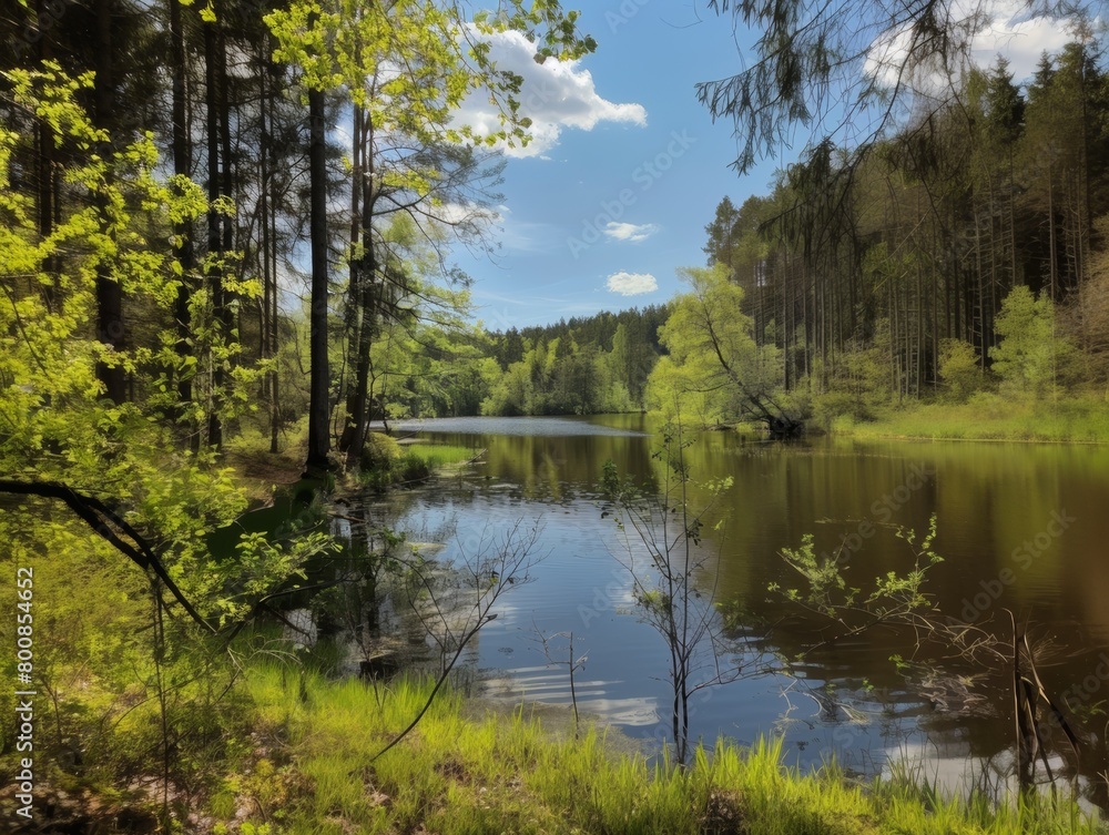lake in the forest lake in the forest