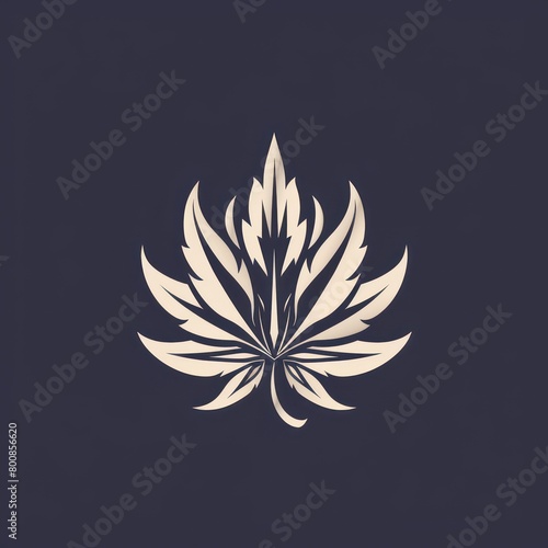 a grow shop with vector graphics  featuring elements like cannabis  weed  and hemp for a distinctive identity