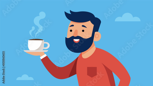 With the last sip of his final cup he feels refreshed and rejuvenated ready to take on whatever comes his way tomorrow..