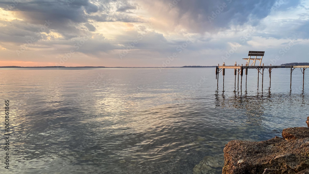 Sunset Over Lake Mendota in Madison Wisconsin Sunset Over Lake Mendota in Madison Wisconsin