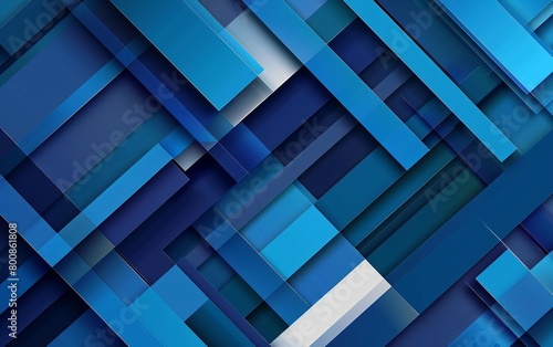 A digital image of overlapping blue geometric shapes creating a dynamic and modern abstract background