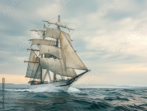 a tall ship under sail