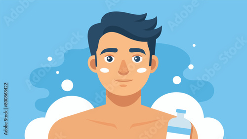 His skin was left feeling nourished and moisturized thanks to the addition of a luxurious postshave balm..