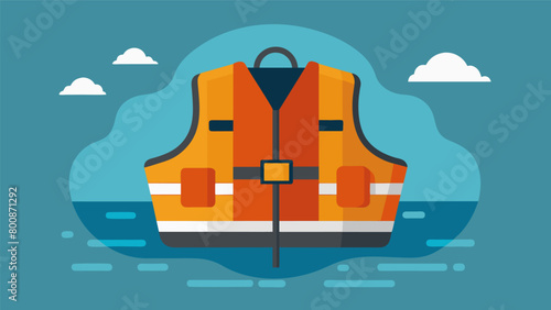 A lifejacket on a boat ensuring safety and survival in emergencies at sea.
