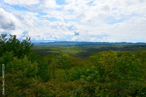 View of Kras plateau in Primorska  Slovenia