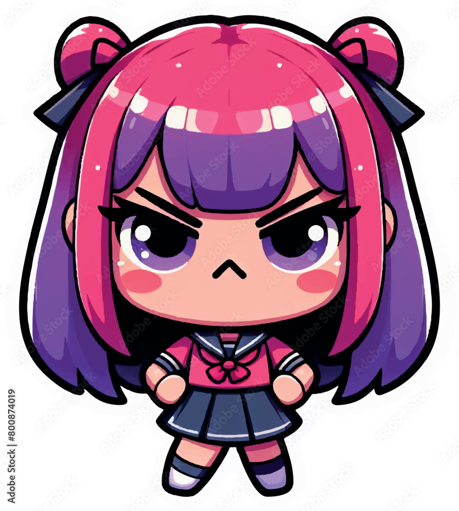 Adobe Illustrator Artwork girl kawaii Adobe Illustrator Artwork girl kawaii