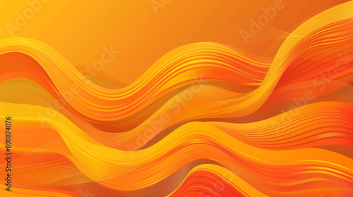 Premium Vector Background with Bright Orange Minimal Wave Design.