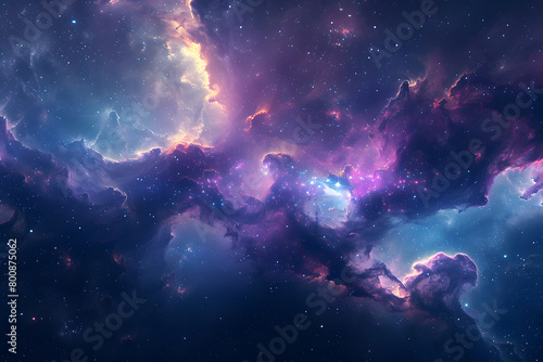 キラキラとした宇宙空間のイメージ