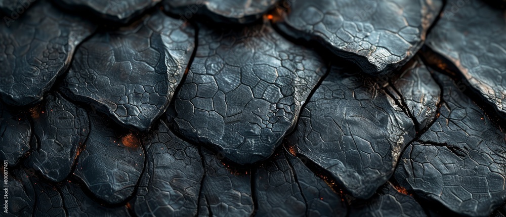 Black dragon scale pattern close-up - luxury background texture for ...