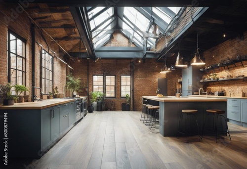 industrial loft conversion open plan Trendy