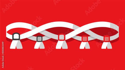 A progression of belts from white to red showing the journey and dedication required to reach the highest levels in karate.