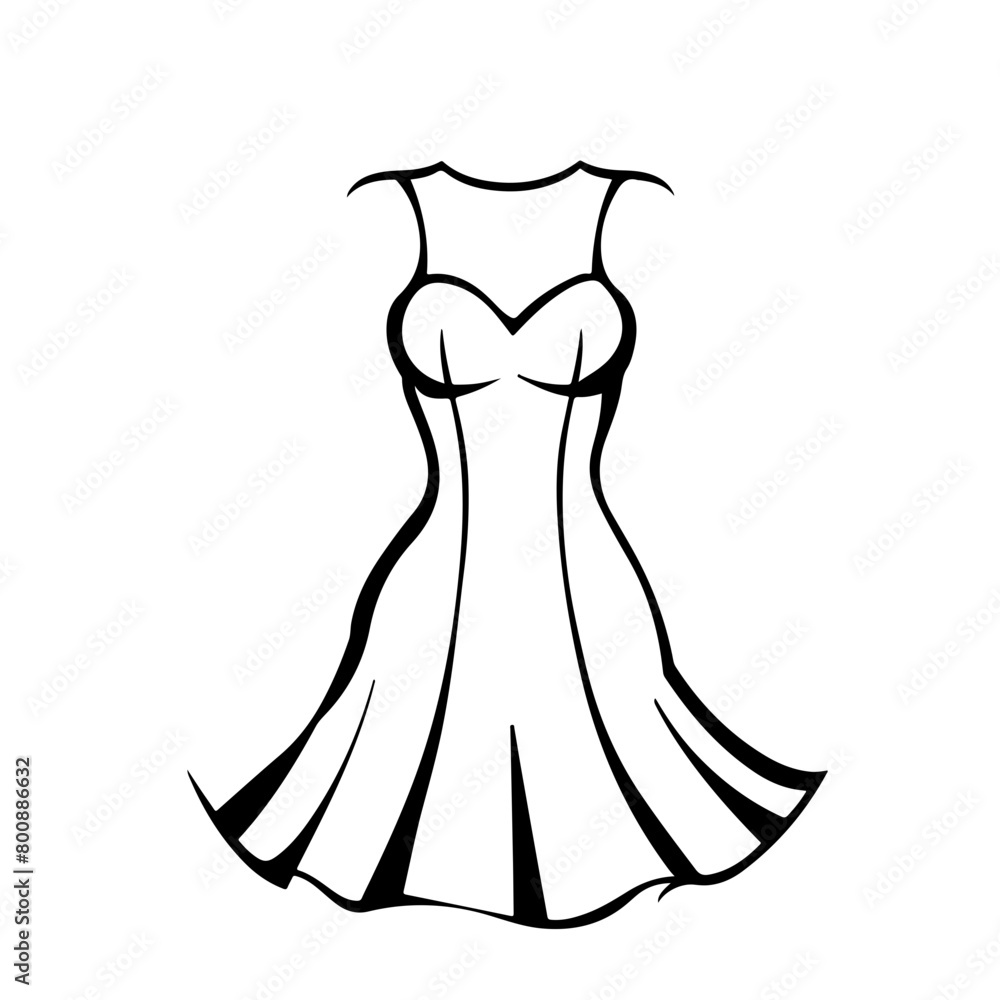 women dresses line icon. women dresses line icon.