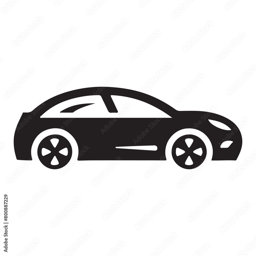 Car icon vector on trendy style design