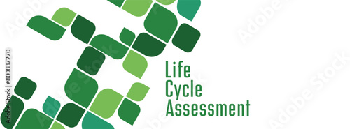 life cycle assessment sign on white background