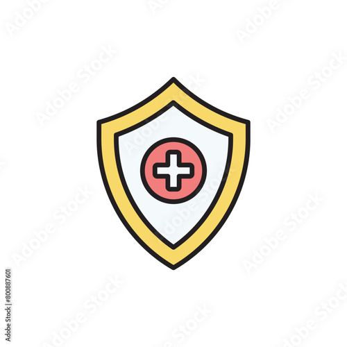 Free Download Medical Insurance icon design with white background stock illustration - GFXLoad