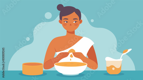 Once the sauna session is complete a mixture of warm milk and honey is applied to the skin to nourish and soften it leaving it feeling silky smooth..