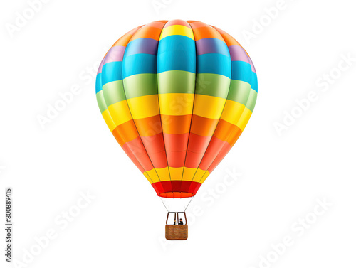 a colorful hot air balloon
