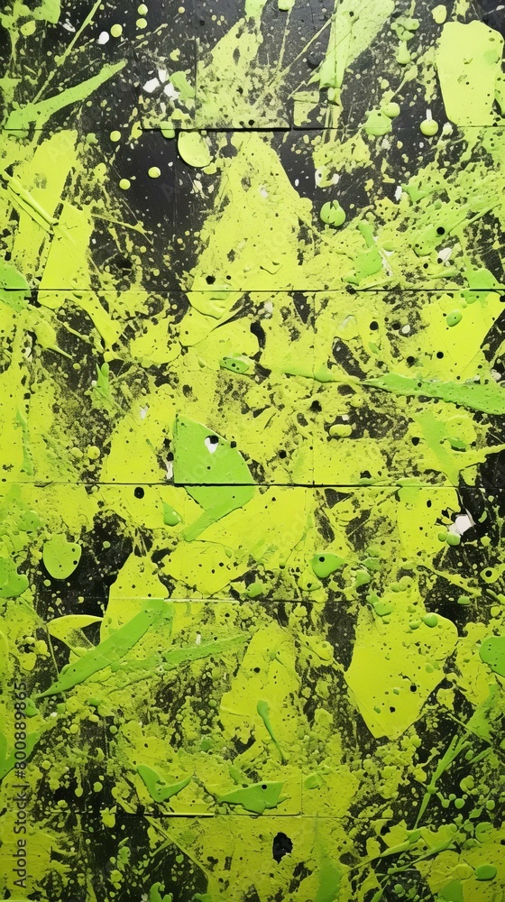Green and black abstract painting Green and black abstract painting