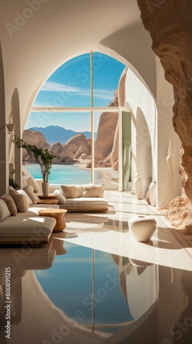 Modern luxury house interior with amazing view © Adobe Contributor