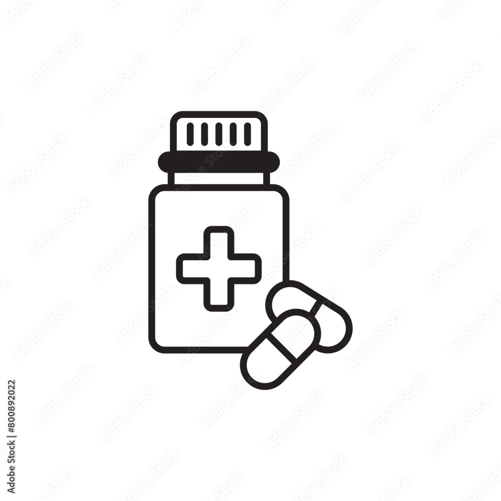 Medicine icon design with white background stock illustration Medicine icon design with white background stock illustration