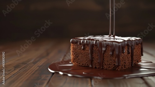 Chocolate cake World Chocolate Day concept. Sweet chocolates perfect for valentines day background.