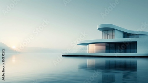 Serene Simplicity: Minimalistic Abstract Architecture