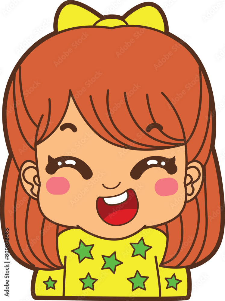 Variation of kids face from any race. Causasoid europeans race emoticon. Avatar of boy and girl kids. Variation of kids face from any race. Causasoid europeans race emoticon. Avatar of boy and girl kids.