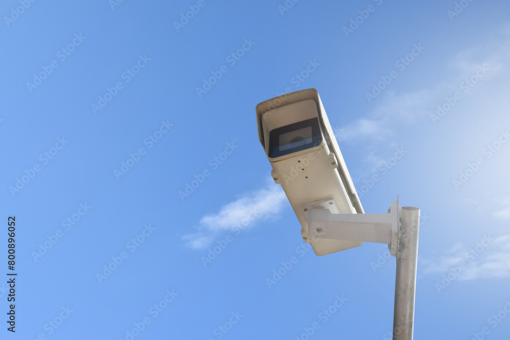 ip cctv camera installed on high metal post against bluesky to do security by monitoring technology to save human life, protect human's property and to store nature information, soft focus. ip cctv camera installed on high metal post against bluesky to do security by monitoring technology to save human life, protect human's property and to store nature information, soft focus.