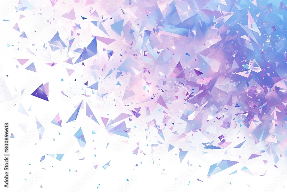 Fototapeta premium Vibrant Blue and Purple Abstract Triangles Background Design