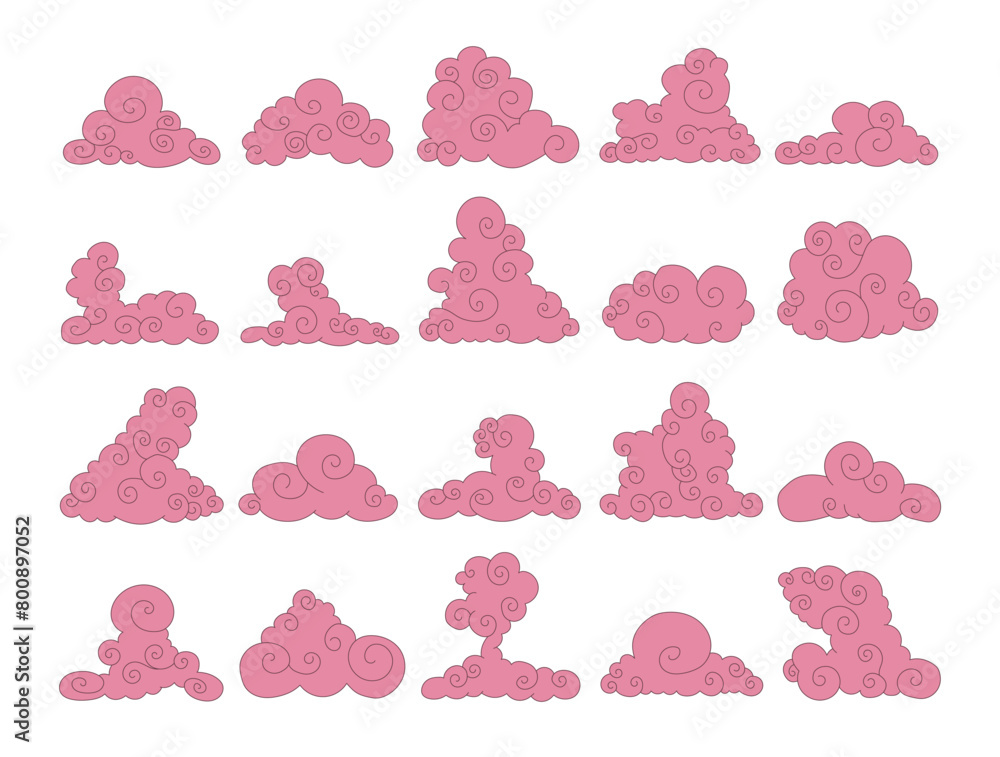 Cumulus cloud. Sky air symbol. Vector drawing. Collection of design elements. Cumulus cloud. Sky air symbol. Vector drawing. Collection of design elements.