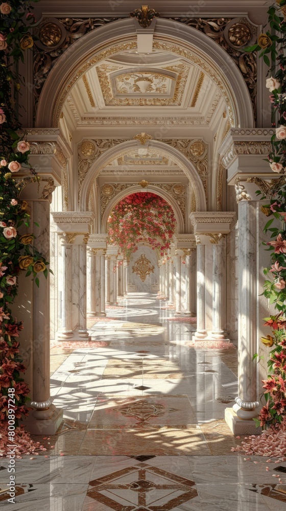 Elegant European style indoor promenade Elegant European style indoor promenade