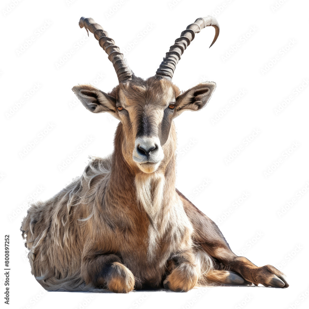 Markhor isolated on transparent background Markhor isolated on transparent background
