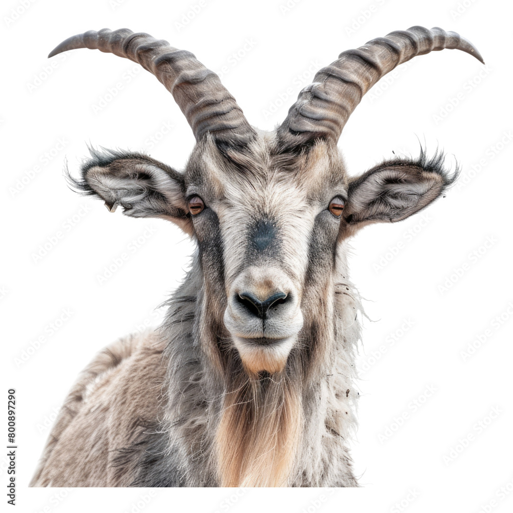 Markhor isolated on transparent background