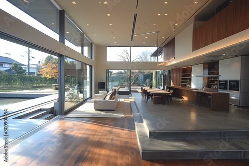 An example of a house with a lot of natural light