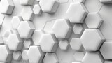 A white and grey hexagonal pattern background design with overlapping hexagon geometric elements. Medical science technology concept. Modern illustration.