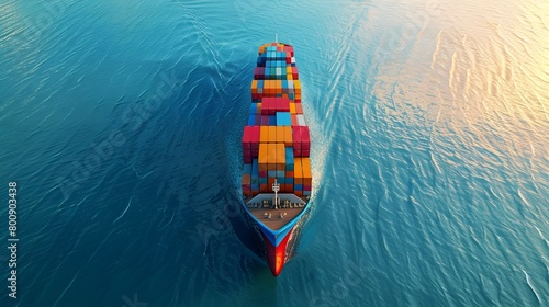 Container Ships Global Trade Odyssey A Vast Impressionist Seascape