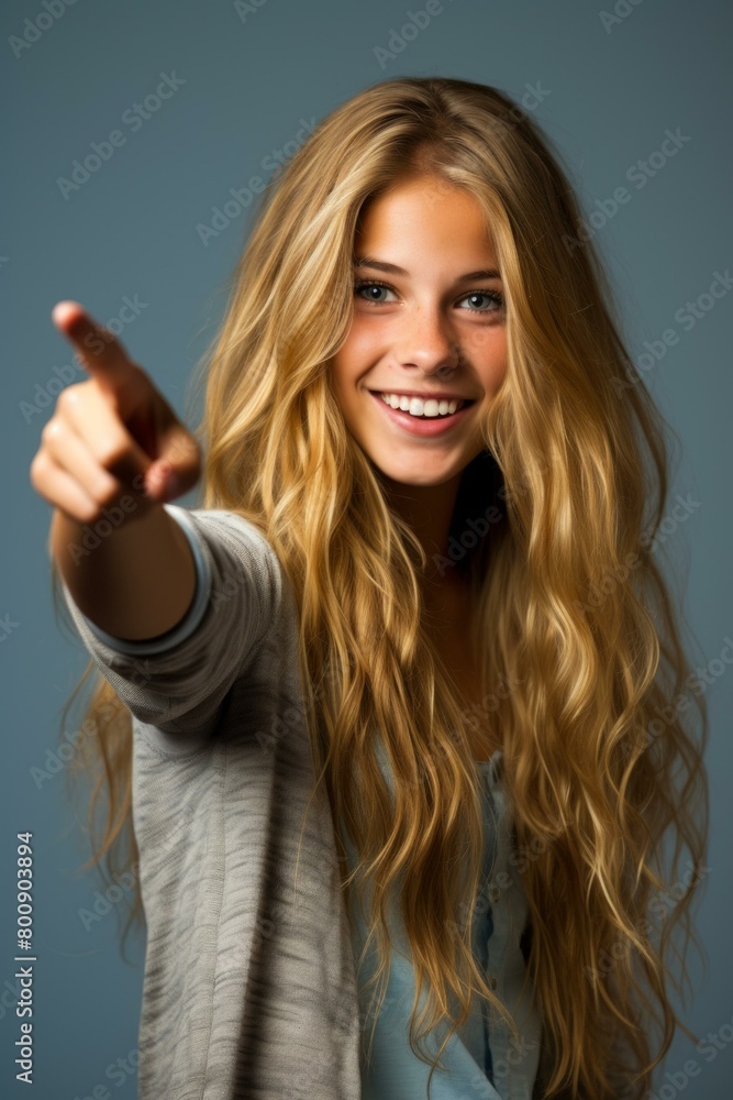 Portrait of a Smiling Blonde Woman Portrait of a Smiling Blonde Woman