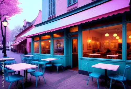 Surreal And Dreamlike Charming Europeanstyle Cafe (6)