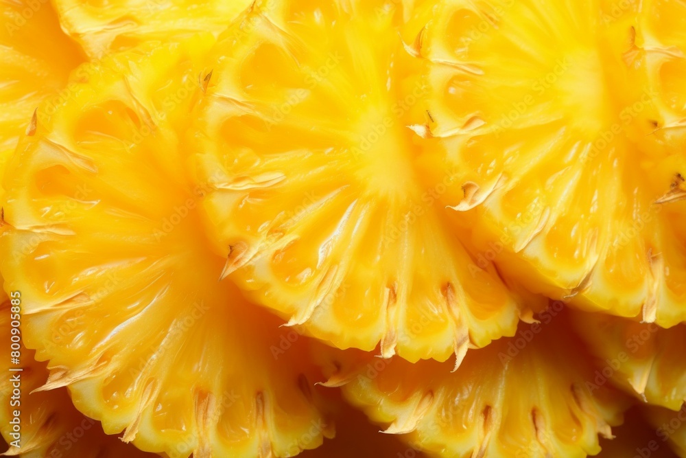 Close-up of a sliced pineapple Close-up of a sliced pineapple
