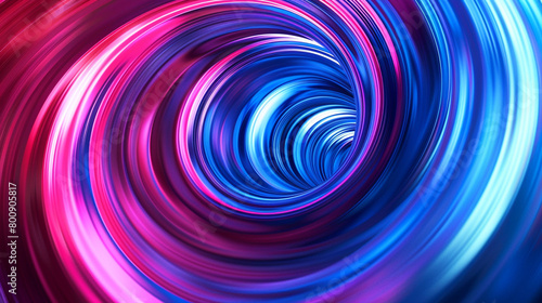 dynamic circular swirls of sky blue and magenta, ideal for an elegant abstract background