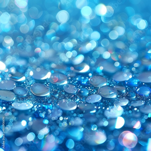 Blue water drops background image