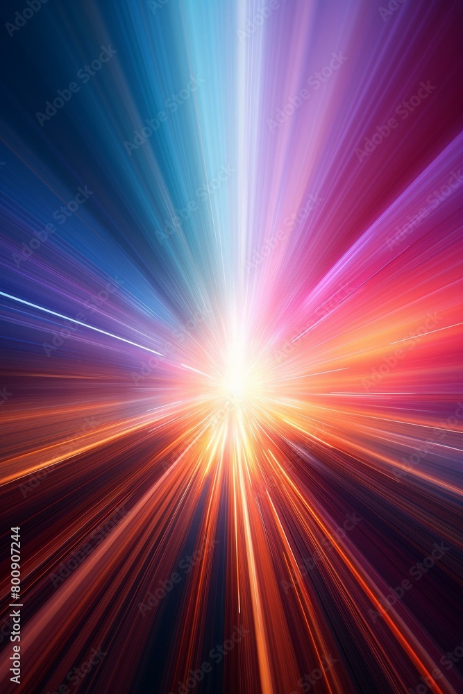 An illustration of a colorful light burst with a white center. An illustration of a colorful light burst with a white center.