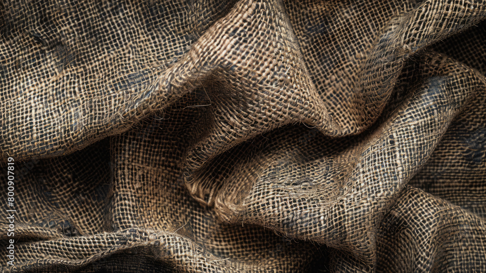 Natural Brown Jute Fabric Close-Up for Design Projects Natural Brown Jute Fabric Close-Up for Design Projects