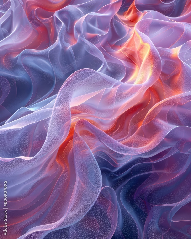 Fototapeta premium Colorful abstract background with flowing shapes