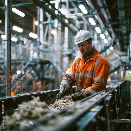 Male worker in an industrial setting