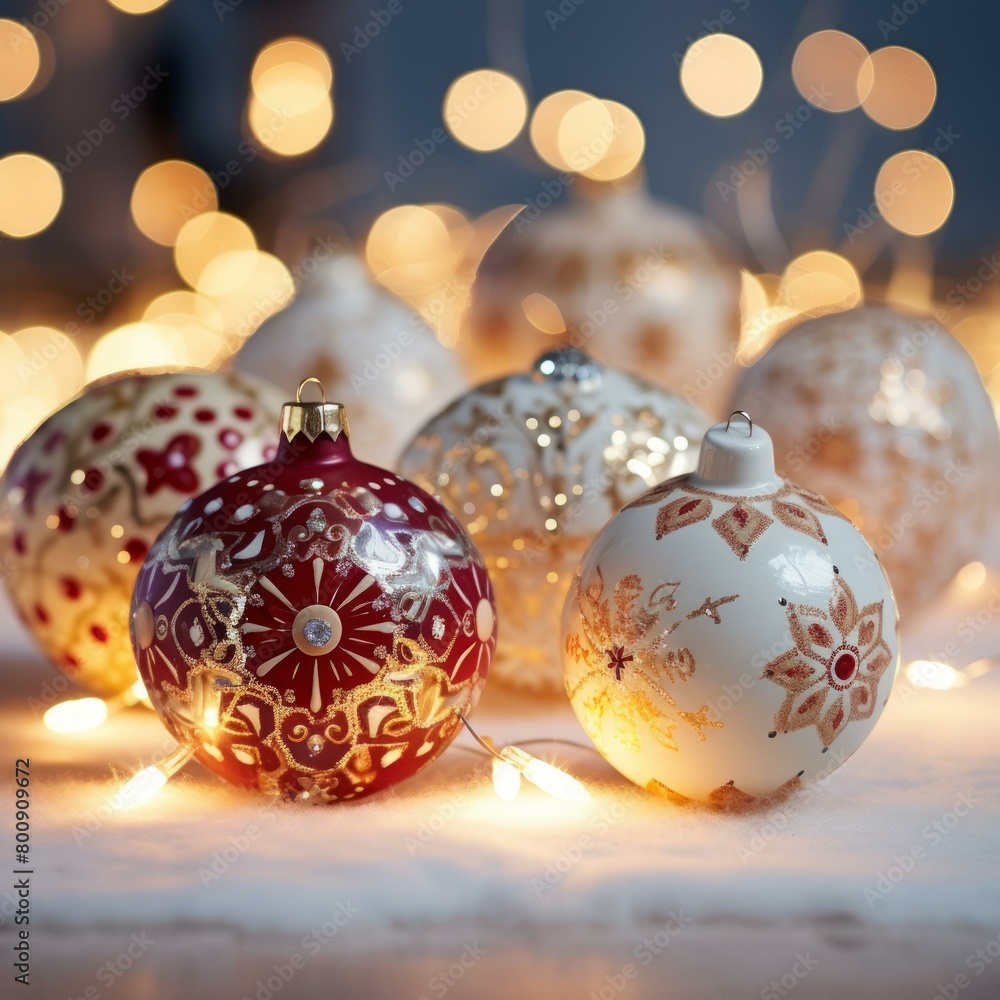 Ornaments and lights for Christmas Ornaments and lights for Christmas